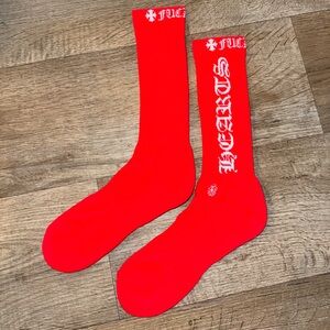 Chrome Hearts RED *F*CK YOU*  Socks